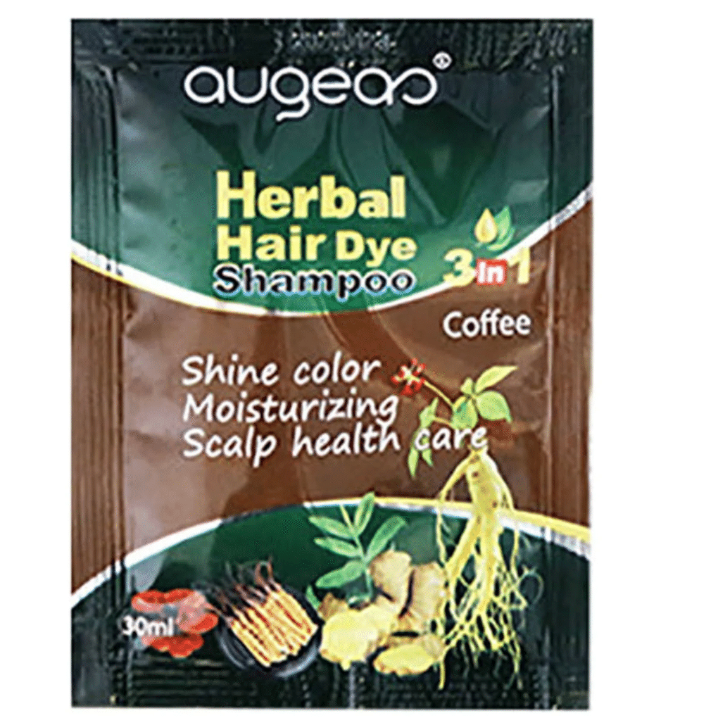Augeas Herbal Hair Dye Shampoo 3in1 Coffee Color 10 count