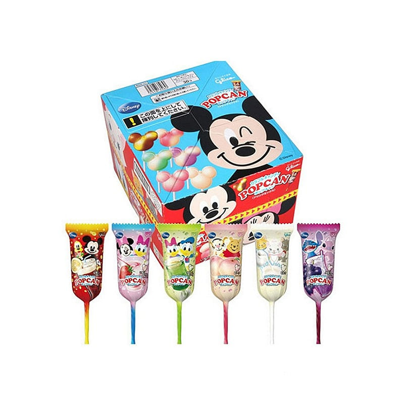 Glico Mickey Mouse Lollipops 1 box 30 pieces 1 each