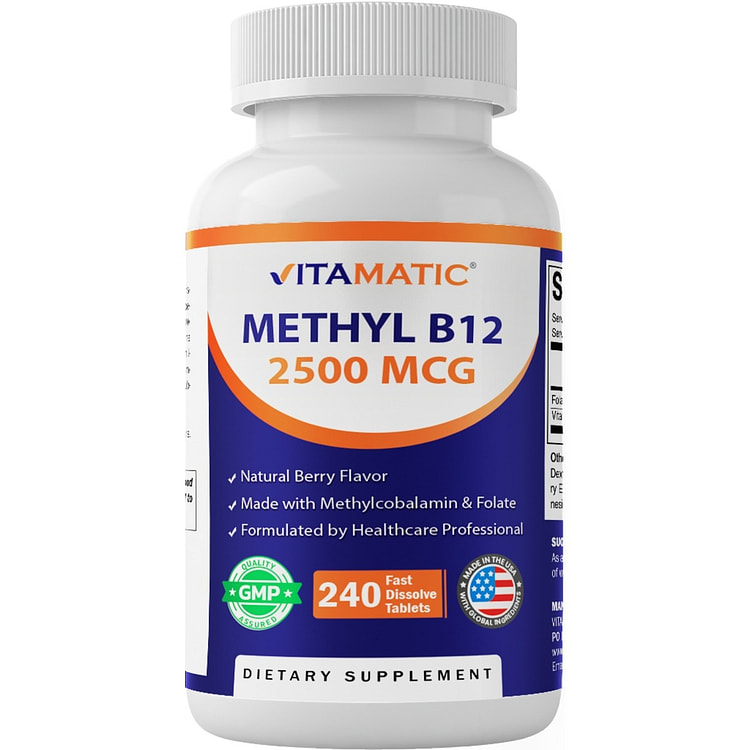 Methyl B12 2500 mcg 240 Fast Dissolve Tablets 1 each