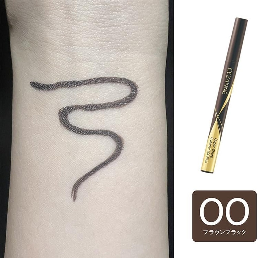 Get CEZANNE Super Fine Eyeliner EX Plus 00 Brown 1 count Delivered