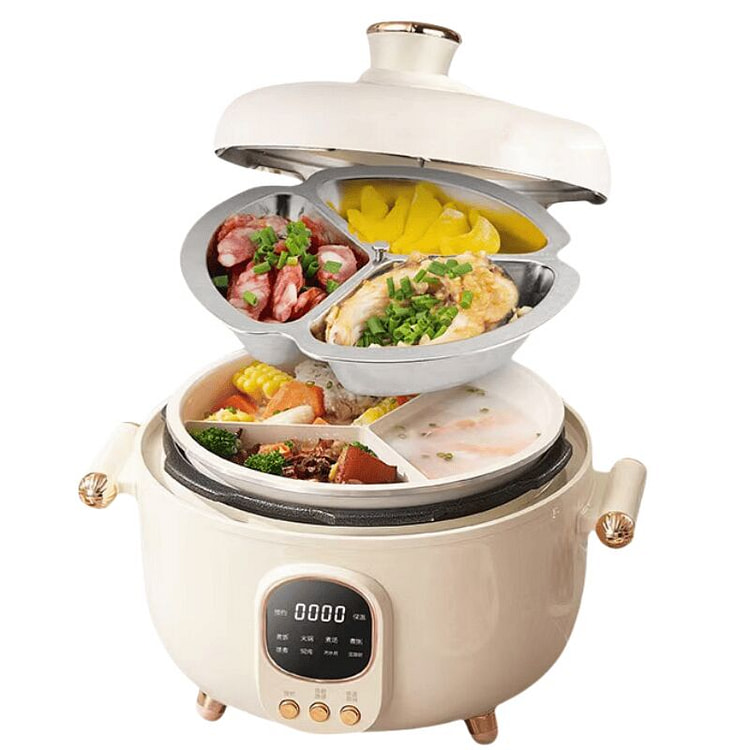 Electric Pressure Cooker Triple Rice Cooker 4L