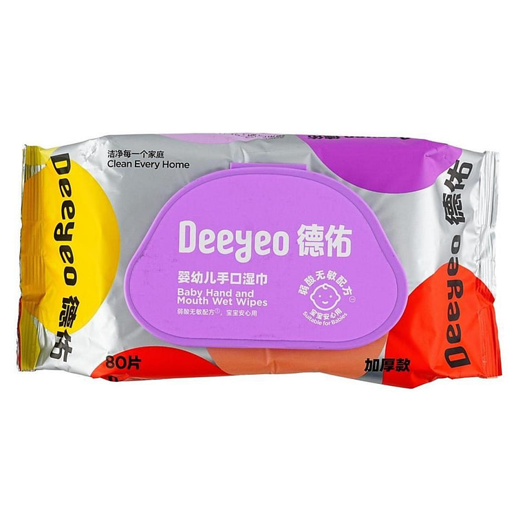 德佑 新生宝宝手口屁专用湿纸巾 旗舰款80片