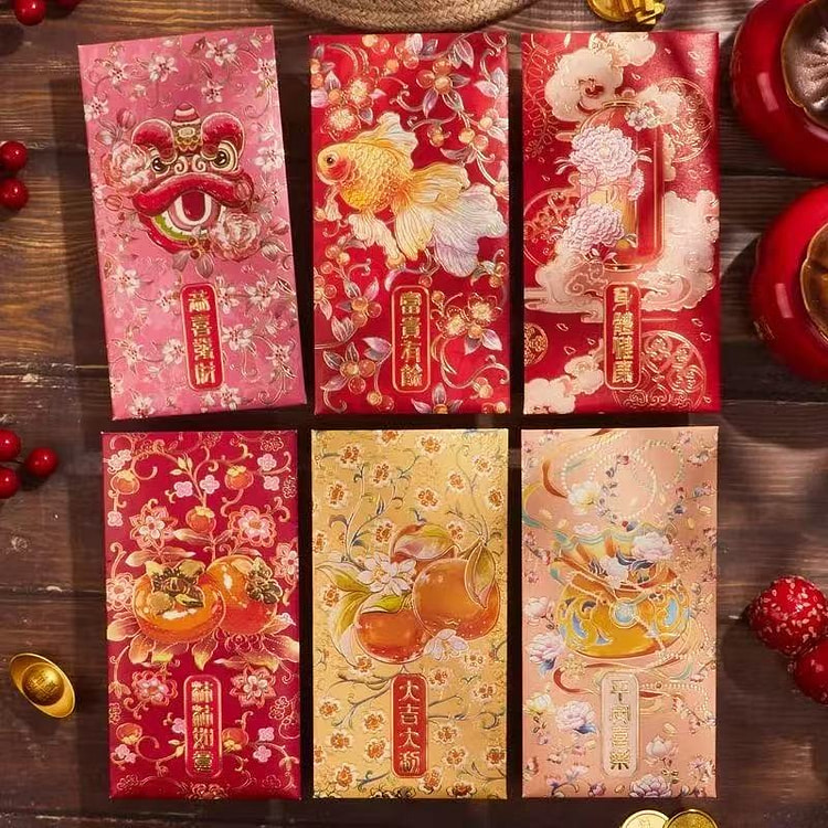 2026马年国风新款红包*6个 一份 6 份