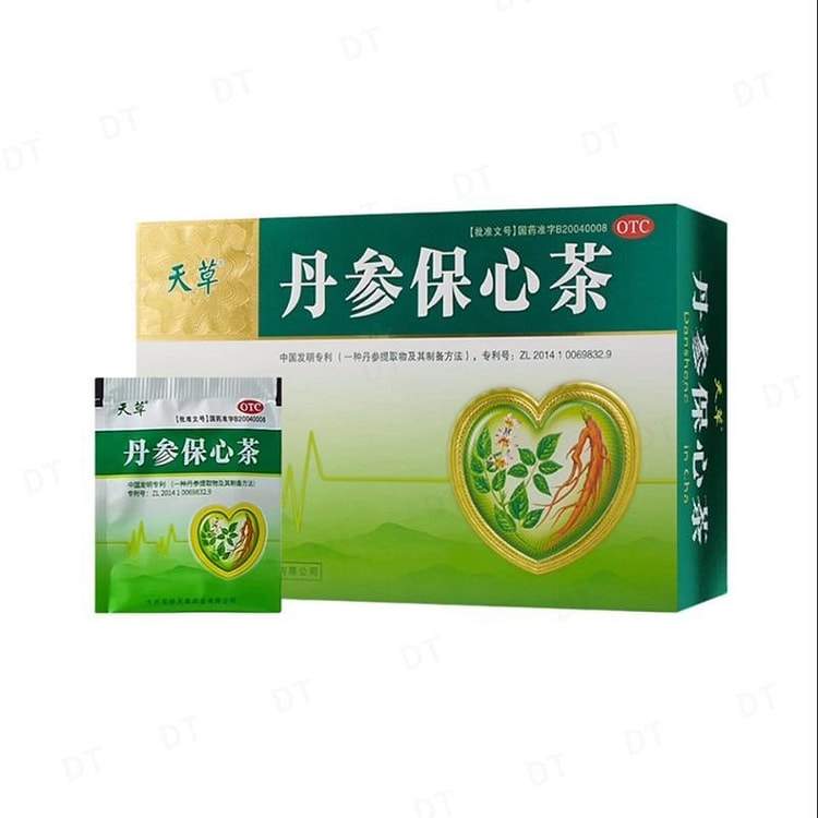 天草 丹参保心茶 呵护血管健康 20袋 1 盒