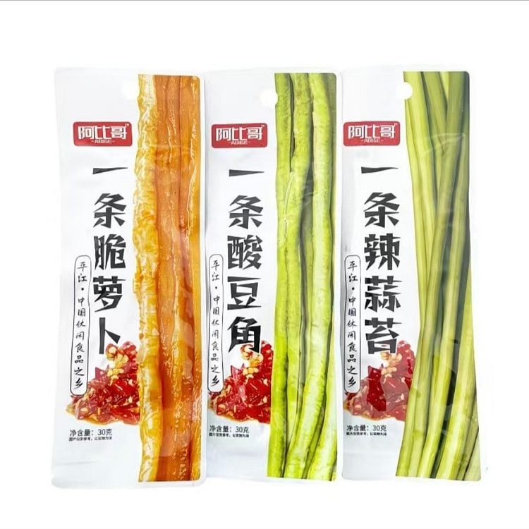 Sour beans, crispy radish, spicy garlic sprouts 300 g