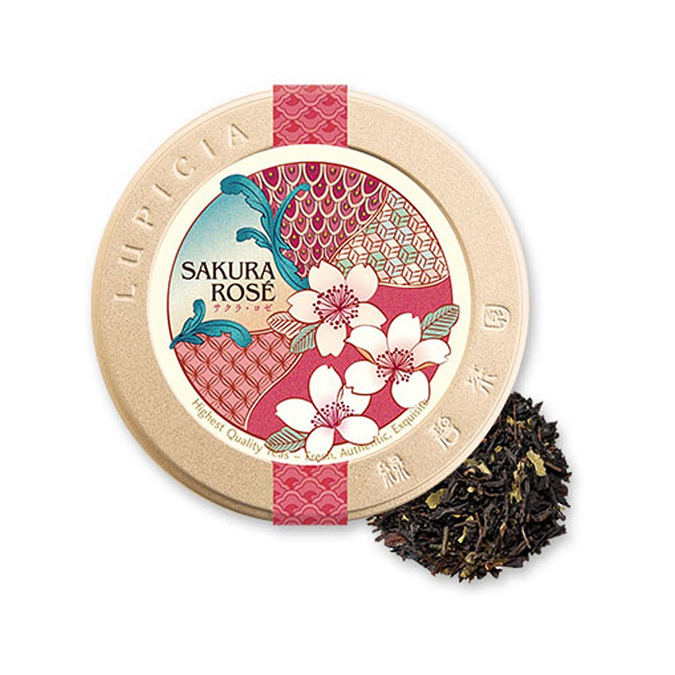 绿碧茶园 春季限定罐 樱花玫瑰红茶 50g/ 1 罐