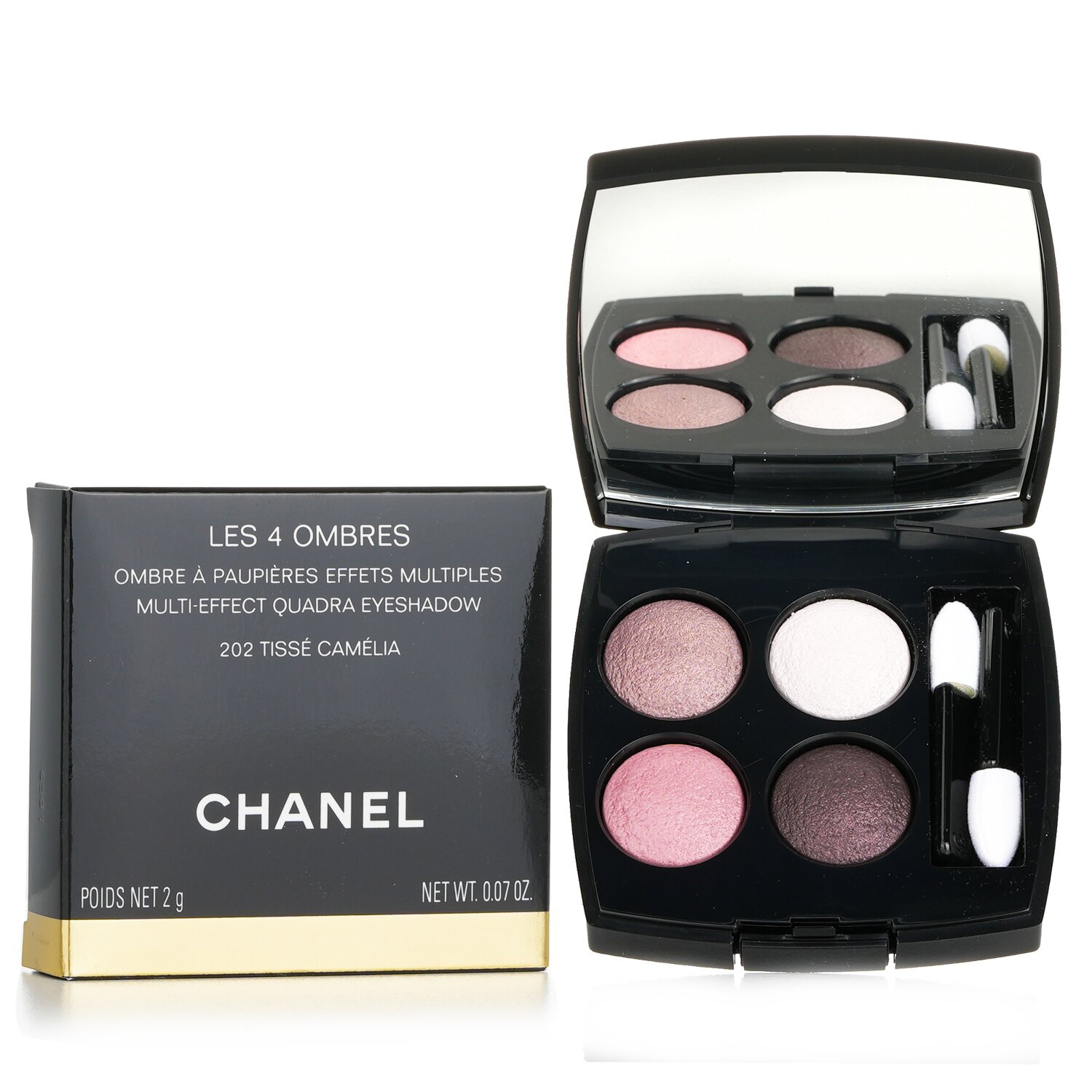 【新品】CHANEL LES 4 OMBRES 202 ティッセ カメリア レ キャトル オンブル 4色アイシャドウ（マルチ エフェクト
