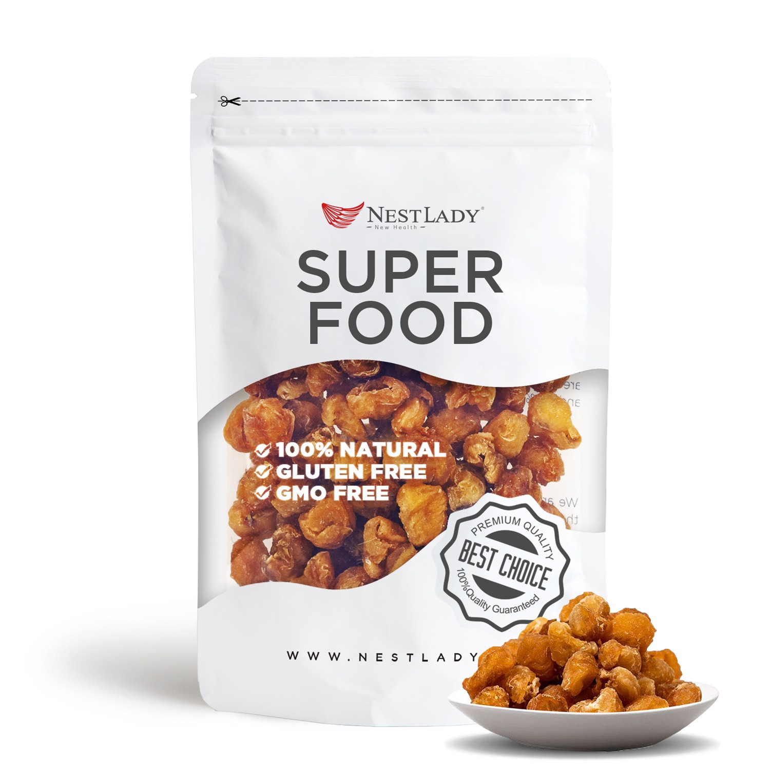 NESTLADY Natural Dried Longan 200g No Added Sugar 1 count