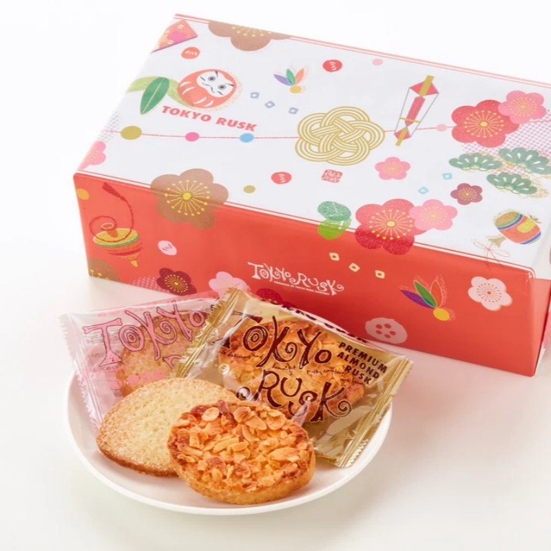 Tokyo Rusk Purple 東京ラスク アソート2種詰合せお正月 16枚入 - Weee!