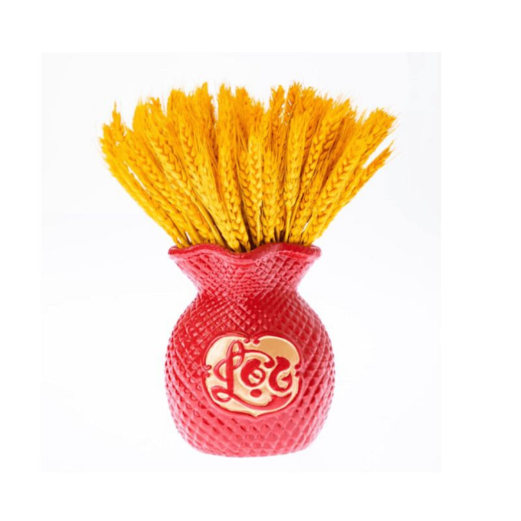 Tet & Lunar New Year Money Bag Vase (Small, Red) 1.4 lb