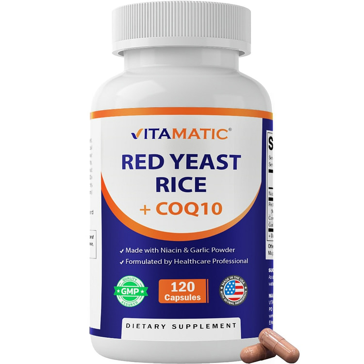 Citrinin-Free Red Yeast Rice 1200 mg-120 Capsules