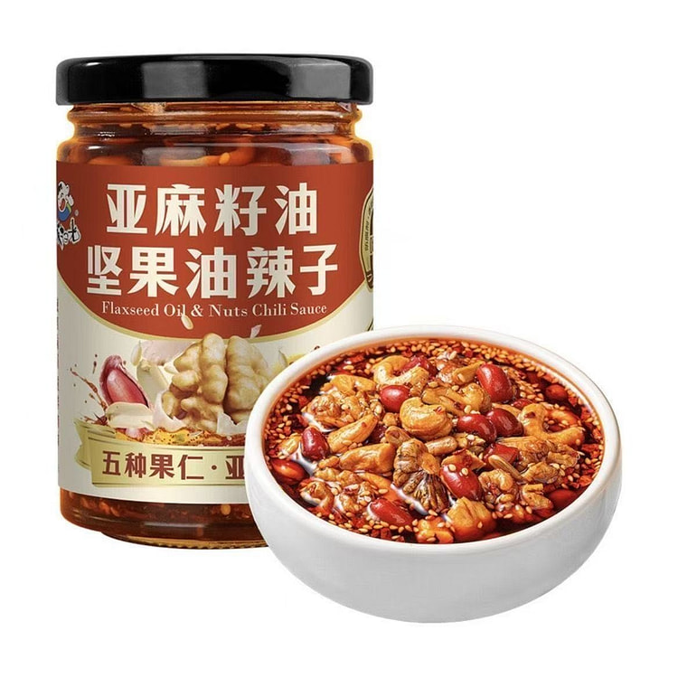 Fan Saoguang Nut Chili Oil with Flaxseed Oil 210g 1 bottle