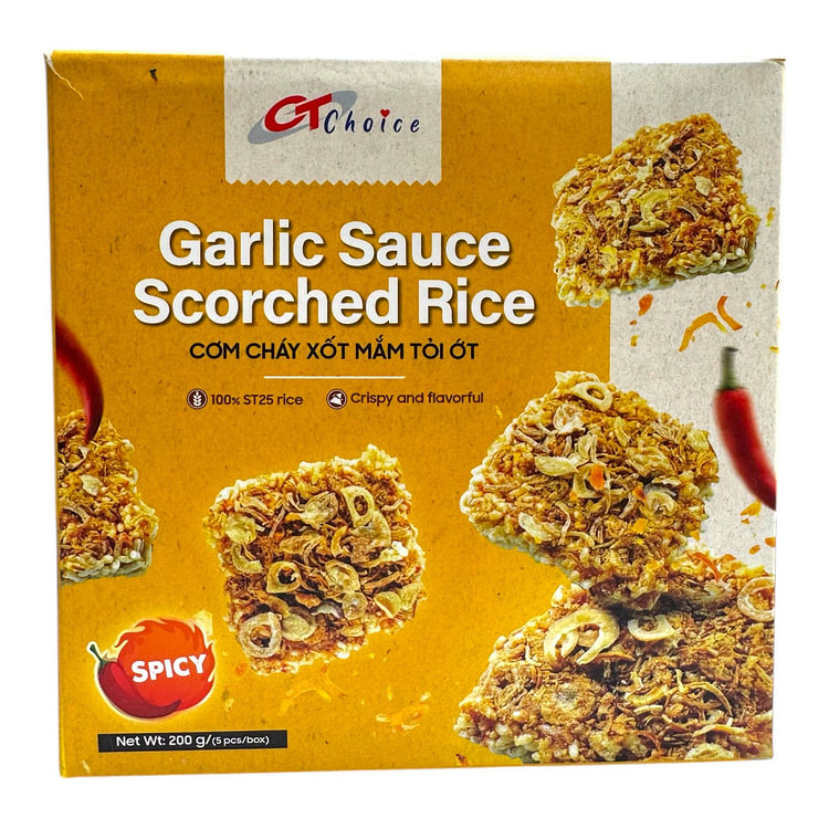 CT Choice - Garlic Sauce Scorched Rice Viet Snack 200 g