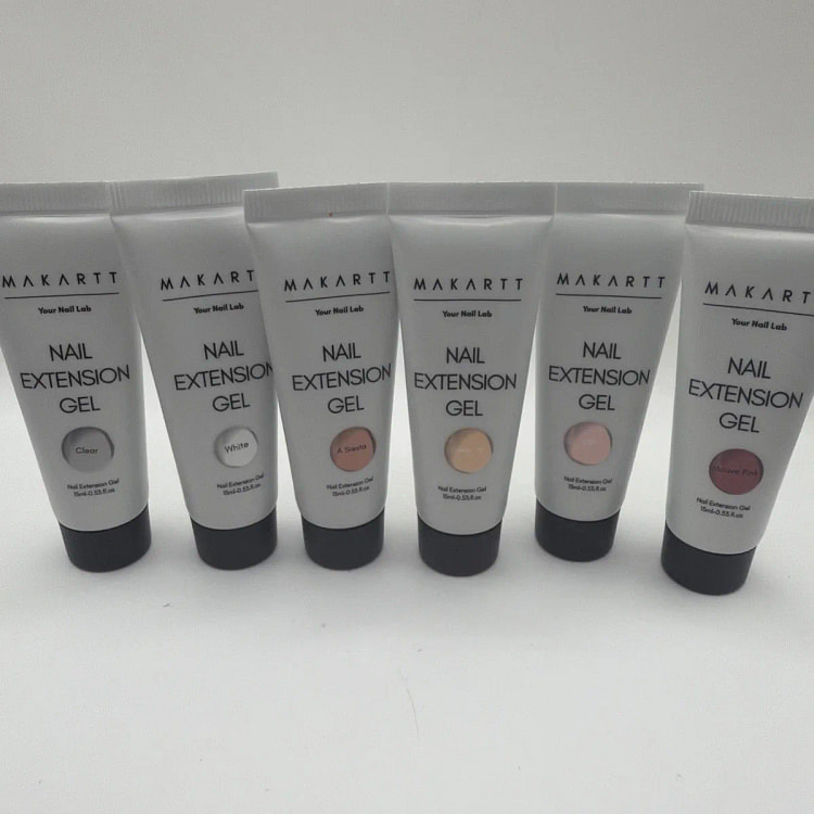 Makartt Poly Nail Gel Set - 6 Colors Kit Strong Bu 1 box