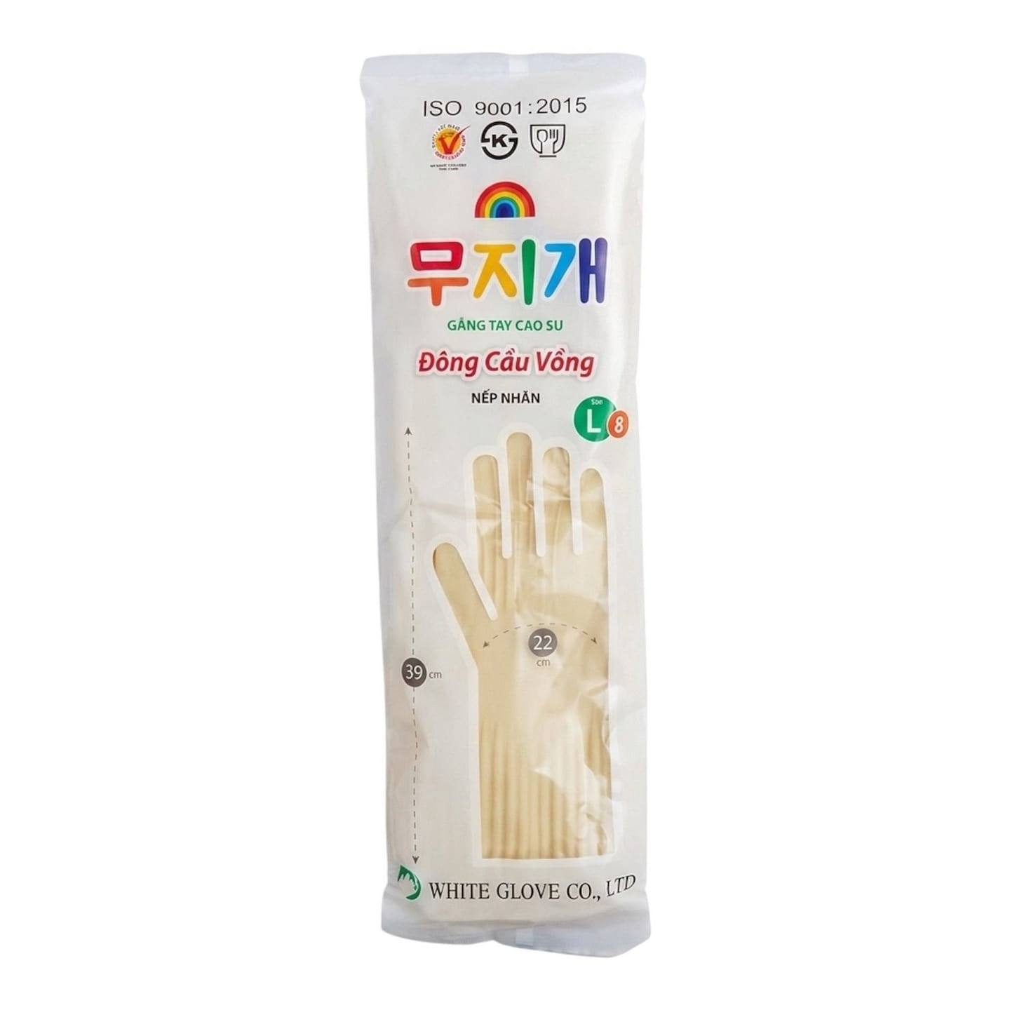 Rainbow Combi Rubber Gloves Gang tay Size L 1 each
