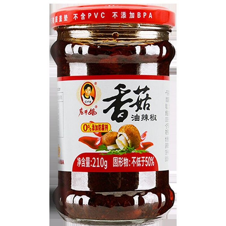 老干妈香菇油辣椒210g*1瓶