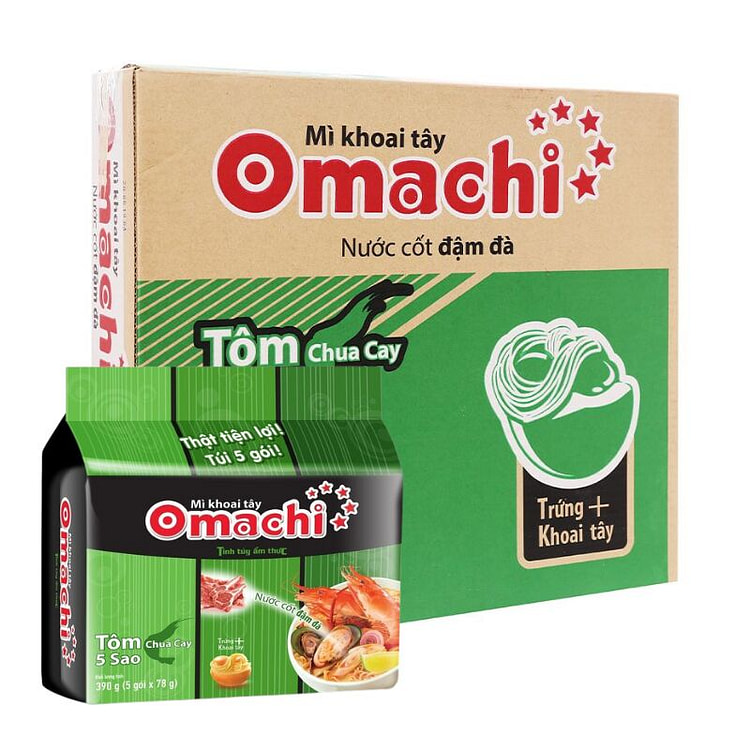 Omachi 泰式酸辣虾泡面 6袋装