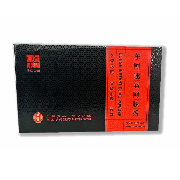 华药堂 东阿速溶阿胶粉3g*12bags