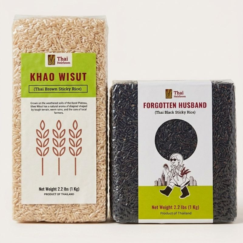Thai Black & Brown Sticky Rice Variety Pack 2.2 lb*2 pack
