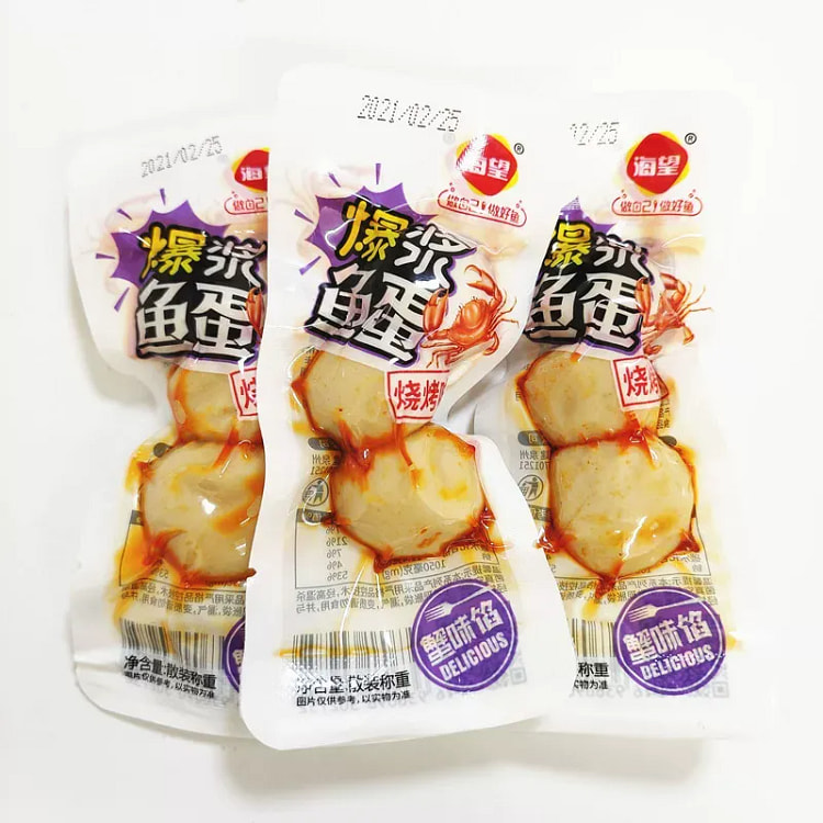 Haiwang Spicy Stir fried Fish Egg250g*1bag 250 g
