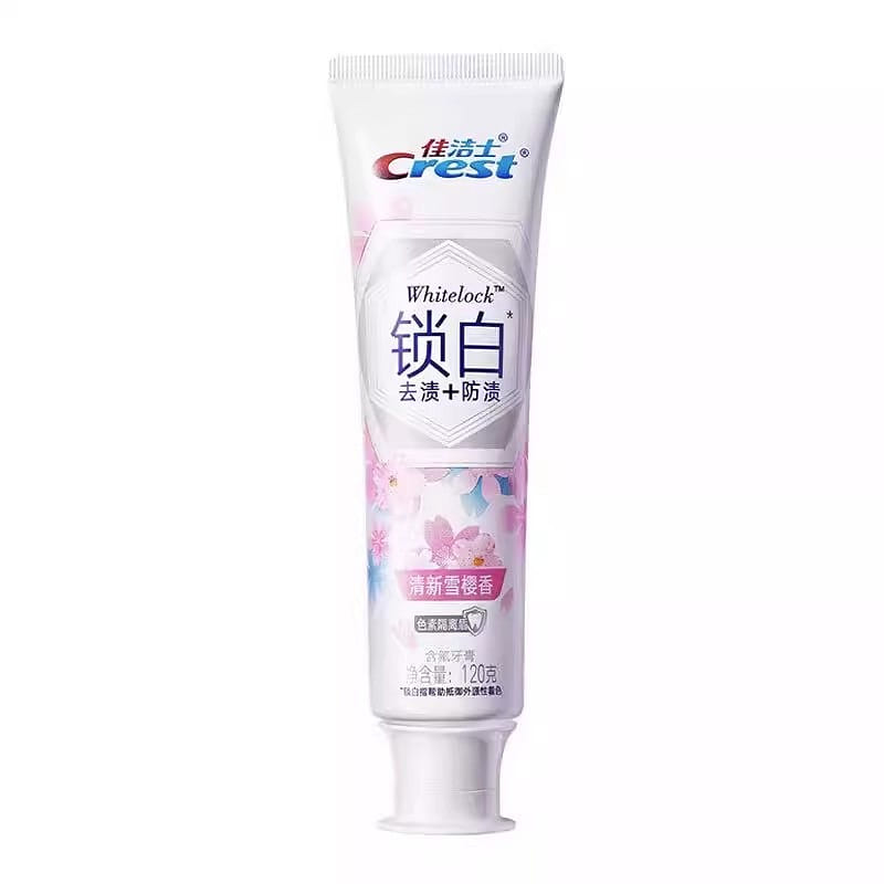 Crest Toothpaste 3d Dazzling White Fresh Breath Clean Teeth Cherry Blossom 120g 120 g