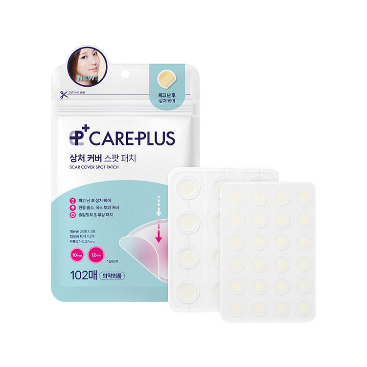 CAREPLUS Scar Cover Spot Patch 102 Stickers 1 each