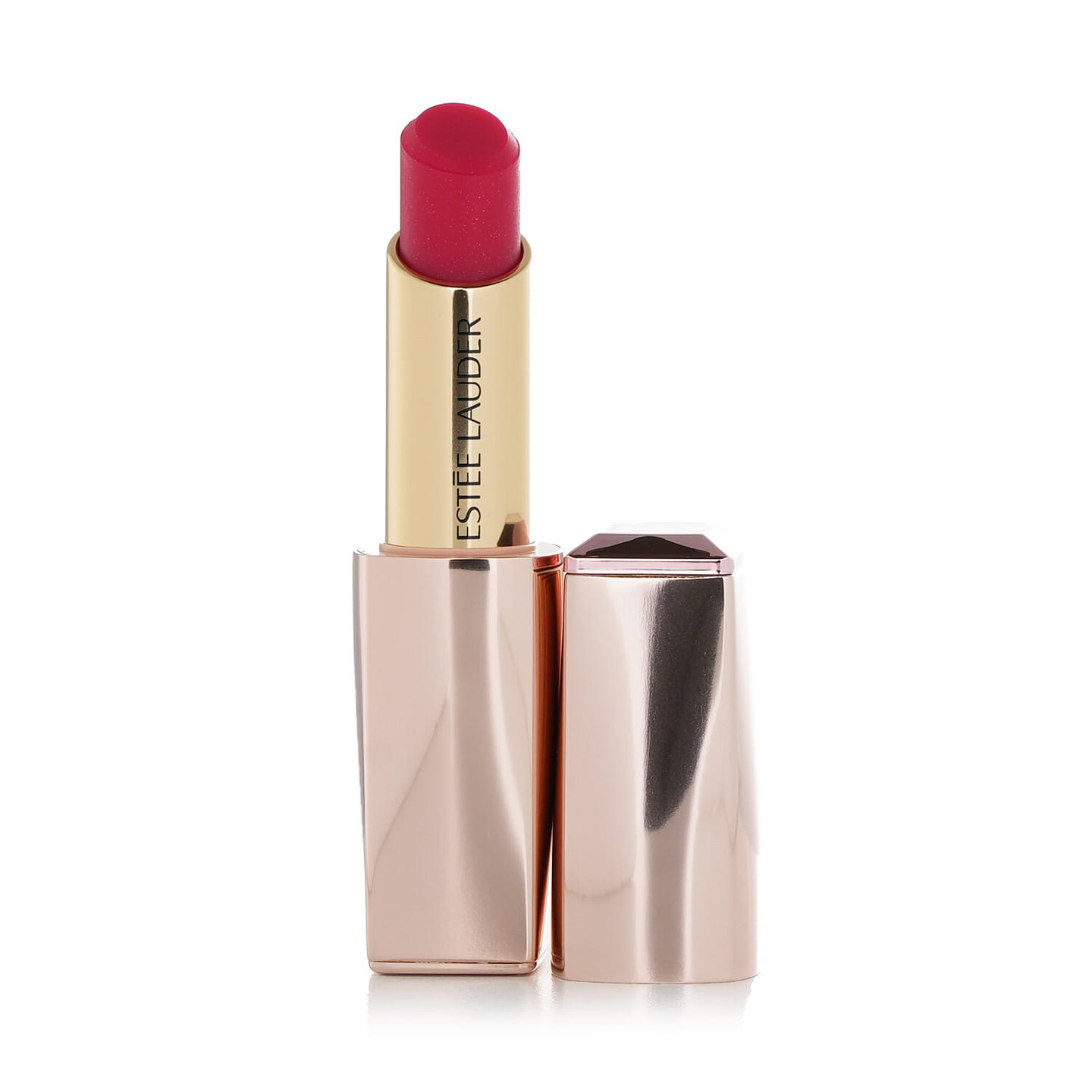 Estee Lauder Small pink tube of Stunning Admiration Crystal Color Lip Balm – #004 Rose Ruby 3.2g/0.11oz 3.2 g