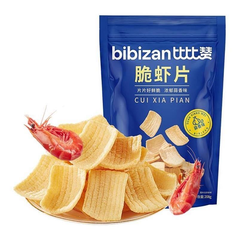 Garlic Shrimp Chips Giant Shrimp Flavor Crunchy Puff Snack 180 g