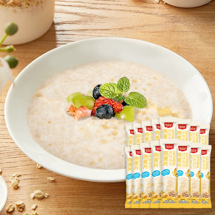 皇麦世家早餐燕麦片独立小包装原味高钙味30g*12