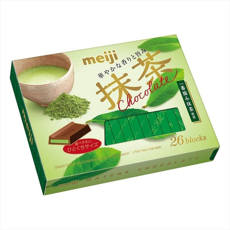 Meiji Matcha Chocolate BOX (26 pieces) 1 box