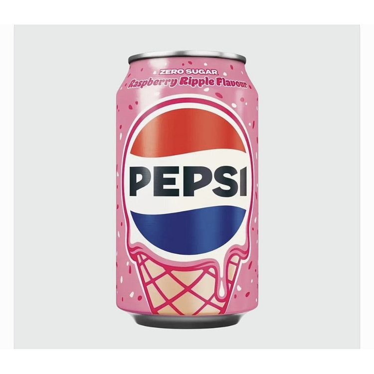Pepsi Raspberry Ripple Zero Sugar (UK) 1 each