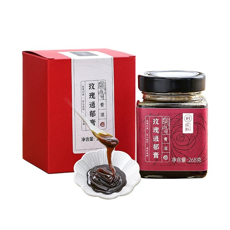 璞匠玫瑰逍郁膏茯苓蜂蜜陈皮红枣桂圆膏传统膏冲泡养生 268 克