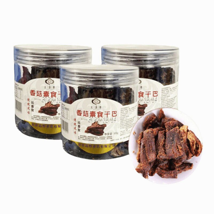 云滇野  香菇素食干巴   100g*1罐 100 克