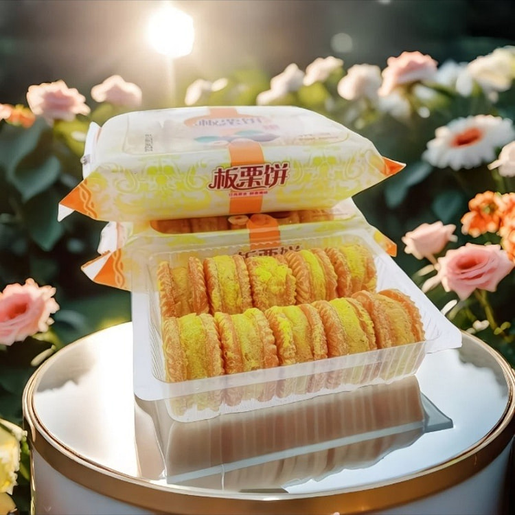 板栗饼 老式传统板栗酥饼甜点糕点零食160g*1包 160 克