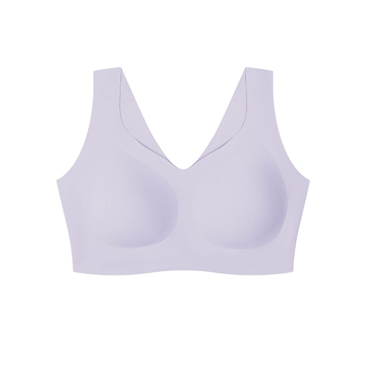 China Direct Mail Ubras No Size Cloud Support Tank Top Bra Plus Soft Grey Purple One Size 100 g