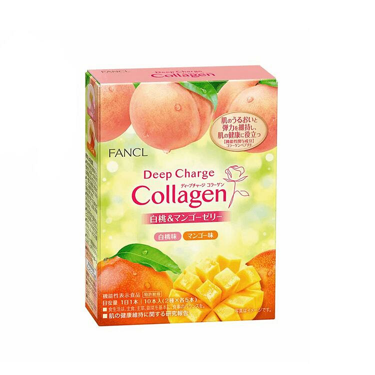 FANCL Charge Collagen White Peach Mango Jelly 10pc 1 each