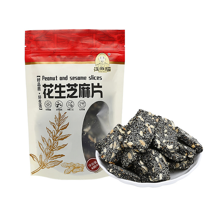 汪麻糍 花生黑芝麻酥400g*1袋