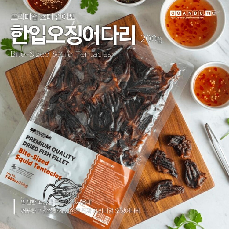 Bite-size dried squid leg 200 g