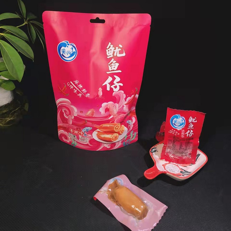 香辣鱿鱼仔 满籽墨鱼仔 小包装 麻辣带籽 即食熟食