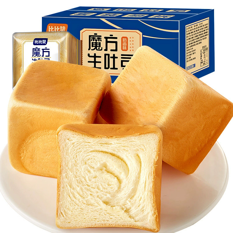 比比赞 魔方生吐司面包手撕面包*1箱 约6个奶香味