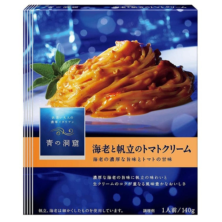 JAPAN AONODOUKUTU Shrimp And Scallop Cream Spaghetti sauce 140g 140 g