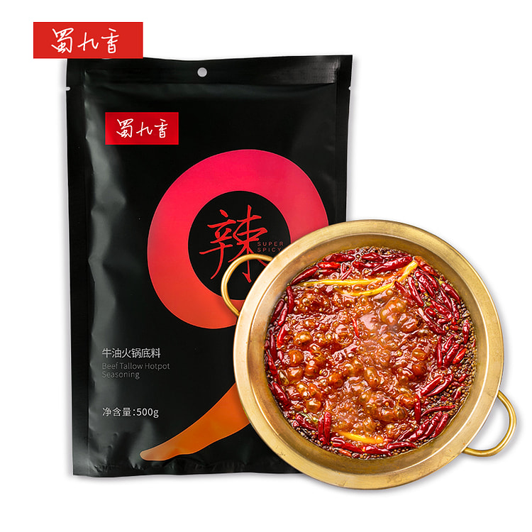 蜀九香 火锅底料牛油麻辣烫辣重口火锅500g*1袋
