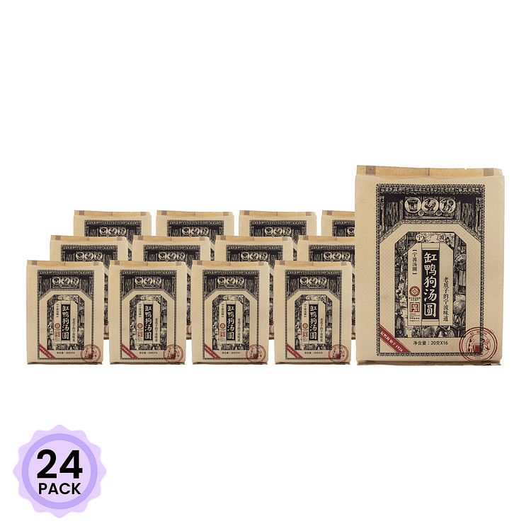 缸鸭狗 黑芝麻汤圆 16只 宁波特产 冷冻 320 克*24 包