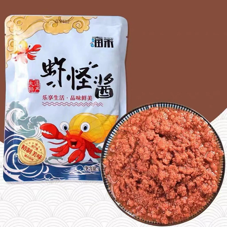 大连特产 润禾虾怪酱 240g*1袋 装即食酱料虾子酱拌面海鲜酱熟虾酱