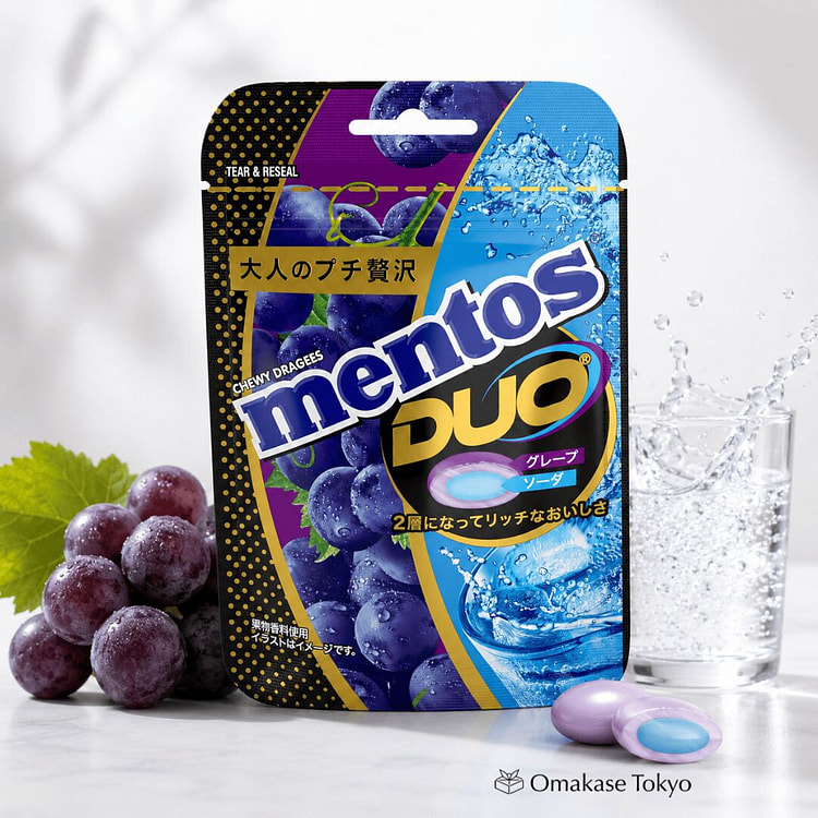 Kracie Mentos DUO Grape & Soda 10 Packs