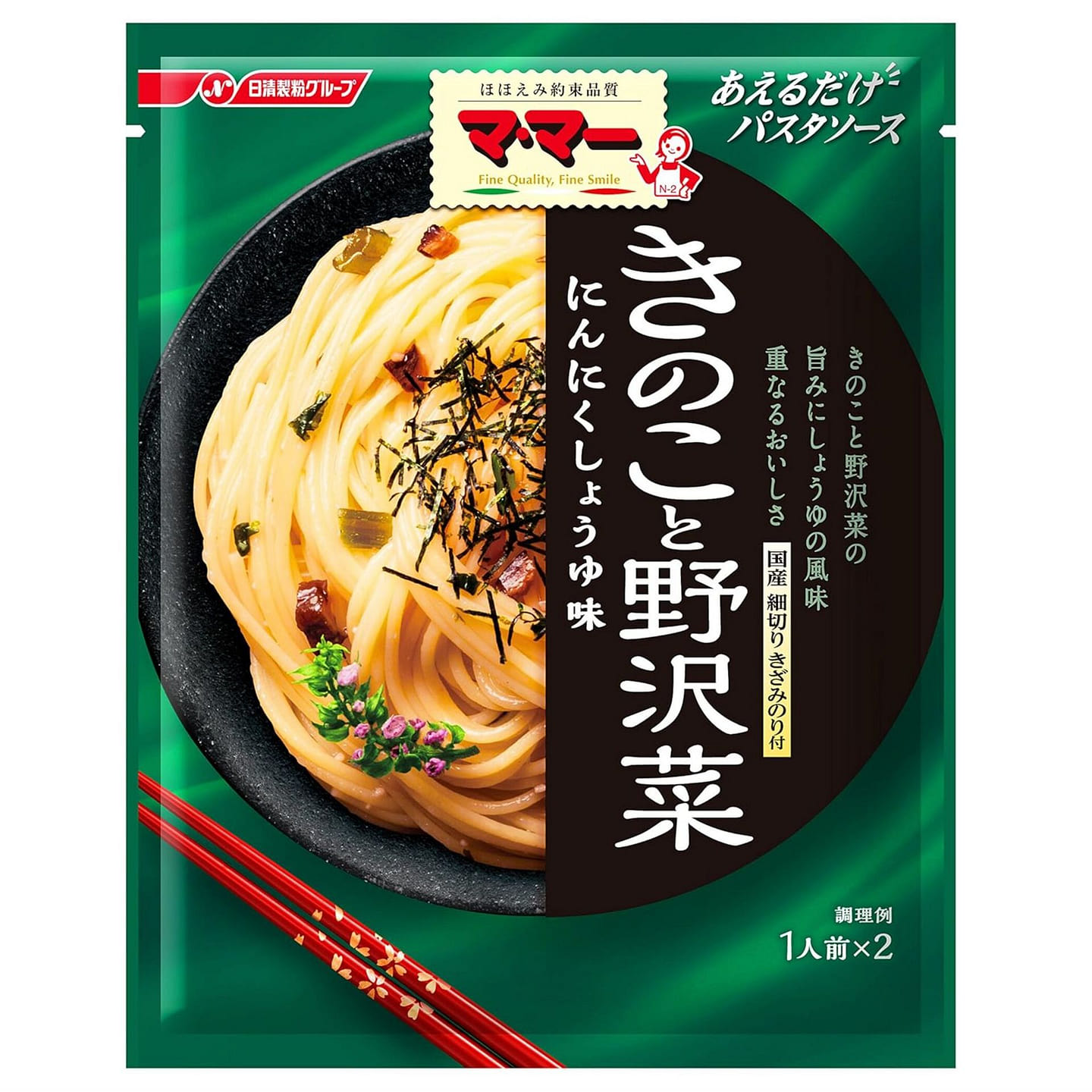NISSIN Premium Pasta Mushrooms and Nozawana Greens 60 g