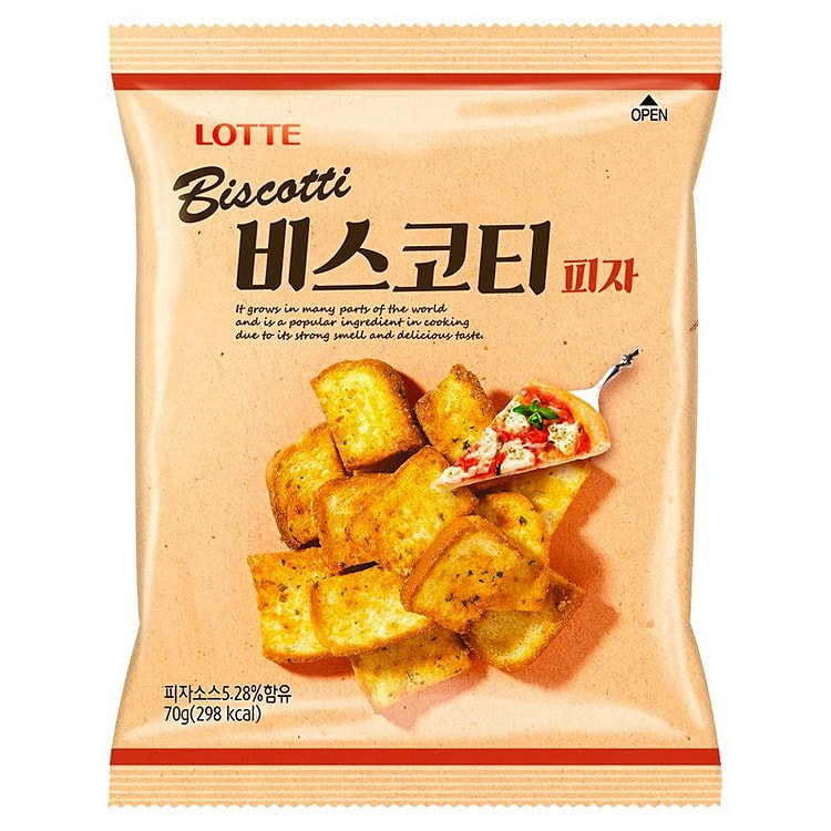 乐天黄油烤面包干70g披萨