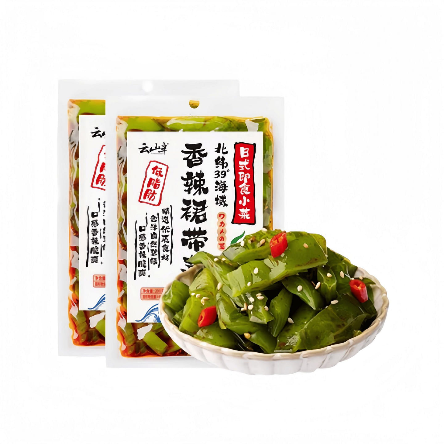 云山半 香辣裙带菜梗新鲜凉拌菜 200g*2袋 400 克