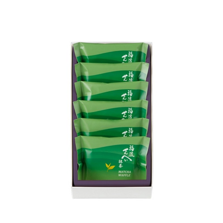 Kitchoan Macha Waffle 6 pcs 1 box