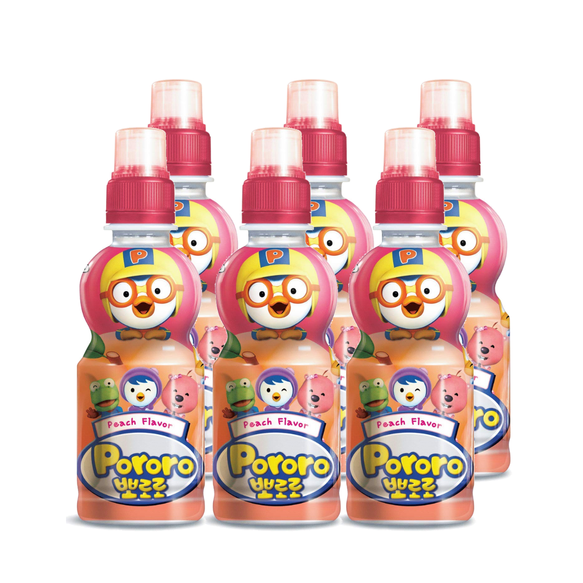 Get Paldo Fun & Yum Pororo Kids Peach Flavor Drink 7.95 oz pack of